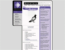 Tablet Screenshot of dovetailpr.com